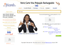 Tablet Screenshot of africards-sa.com